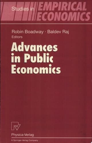 Advances in Public Economics