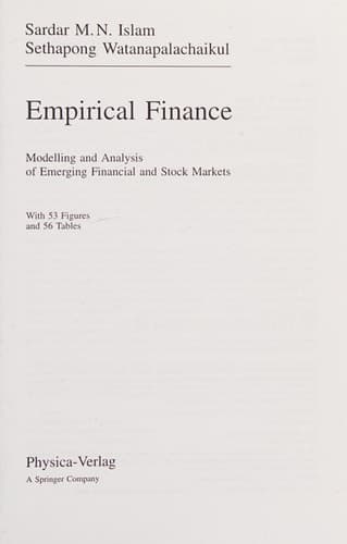 Empirical Finance Modelling and Analysis of Emerging Financial and Stock Markets