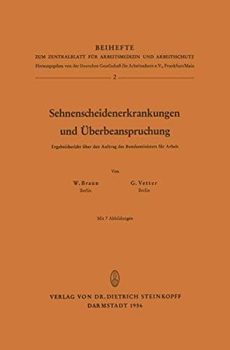 Sehnenscheidenerkrankungen und Überbeanspruchung Ergebnisbericht über den Auftrag des Bundesministers für Arbeit