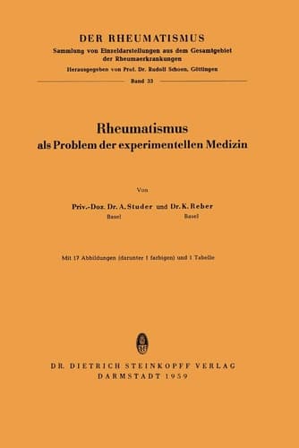Rheumatismus Als Problem der Experimentellen Medizin