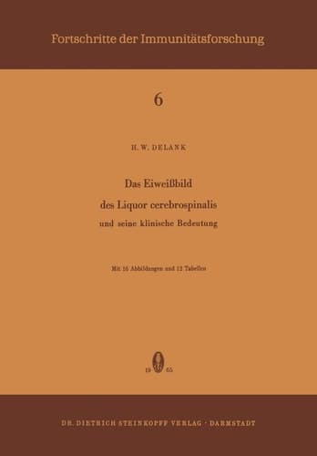Das Eiweissbild des Liquor Cerebrospinalis und Seine Klinische Bedeutung und seine klinische Bedeutung