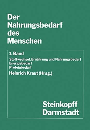 Der Nahrungsbedarf des Menschen Stoffwechsel, Ernährung und Nahrungsbedarf Energiebedarf Proteinbedarf