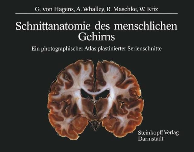 Schnittanatomie des menschlichen Gehirns Ein photographischer Atlas plastinierter Serienschnitte