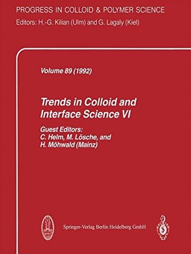 Trends in Colloid and Interface Science VI (Progress in Colloid and Polymer Science)