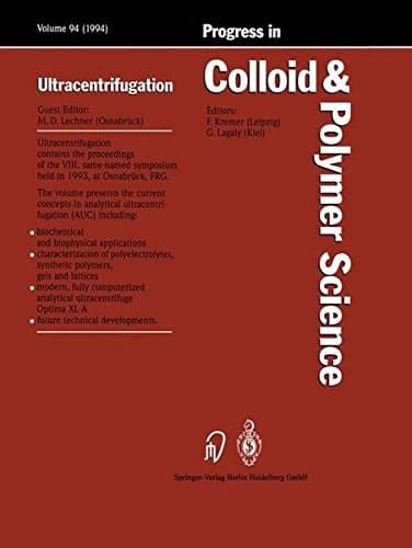 Ultracentrifugation (Progress in Colloid and Polymer Science)