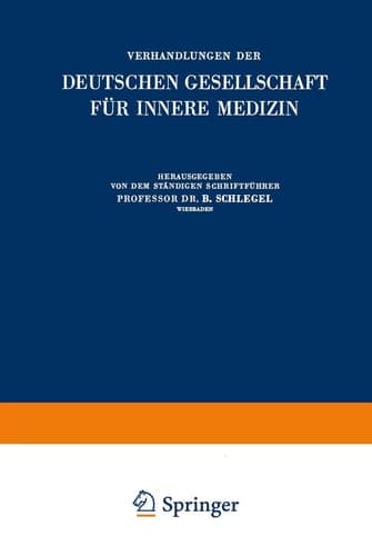Verhandlungen der Deutschen Gesellschaft für Innere Medizin Siebenundsechzigster Kongress Gehalten Zu Wiesbaden Vom 10.–13. April 1961