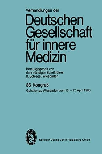 86. Kongreß Gehalten zu Wiesbaden vom 13. bis 17. April 1980