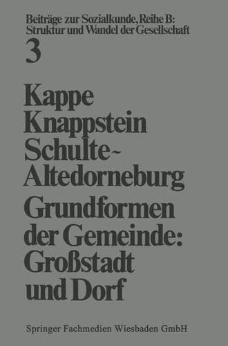 Grundformen der Gemeinde Großstadt und Drof