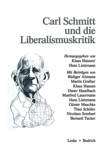 Carl Schmitt und die Liberalismuskritik (German Edition)