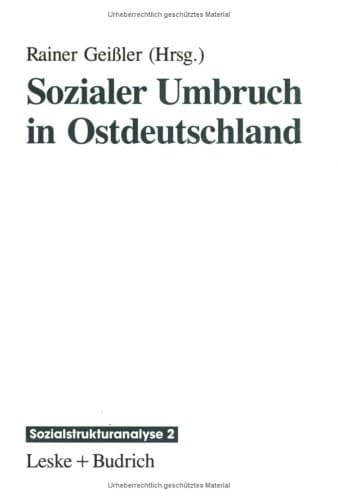 Sozialer Umbruch in Ostdeutschland (Sozialstrukturanalyse, 2) (German Edition)