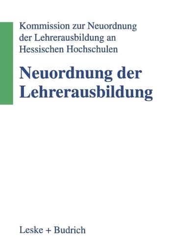 Neuordnung der Lehrerausbildung