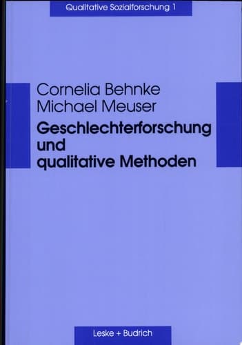 Geschlechterforschung Und Qualitative Methoden