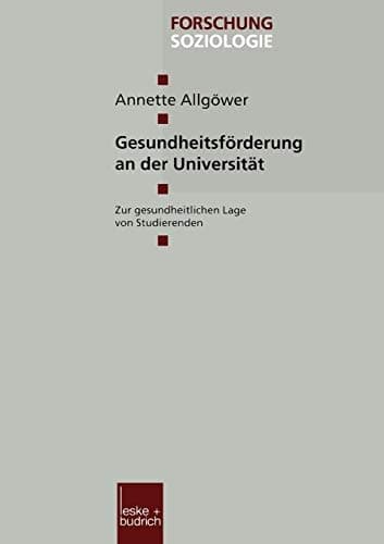 Gesundheitsförderung an der Universität Zur gesundheitlichen Lage von Studierenden