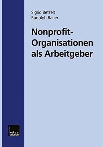 Nonprofit-Organisationen als Arbeitgeber (German Edition)