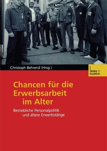 Chancen für die Erwerbsarbeit im Alter: Betriebliche Personalpolitik und ältere Erwerbstätige (German Edition)
