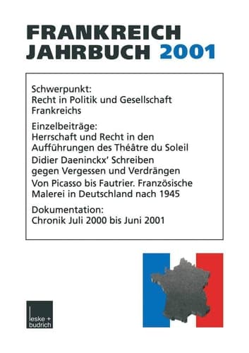 Frankreich-Jahrbuch 2001 Politik, Wirtschaft, Gesellschaft, Geschichte, Kultur