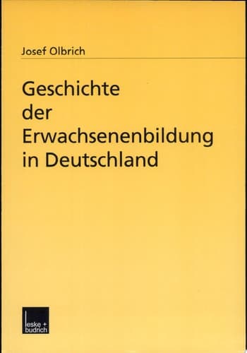 Geschichte der Erwachsenenbildung in Deutschland