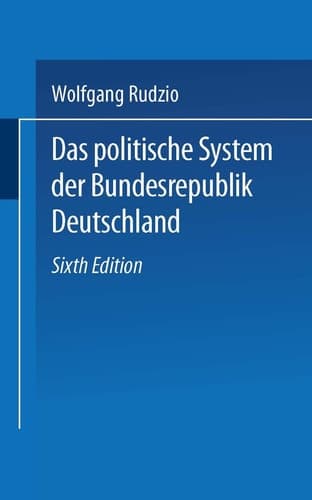 Das politische System der Bundesrepublik Deutschland