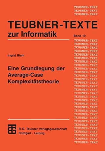 Eine Grundlegung der Average-Case Komplexitätstheorie