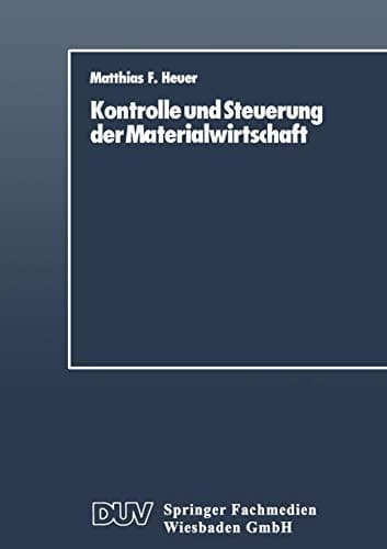 Kontrolle und Steuerung der Materialwirtschaft