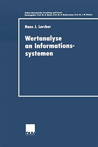 Wertanalyse an Informationssystemen