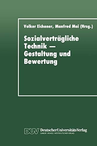 Sozialverträgliche Technik ― Gestaltung und Bewertung (German Edition)