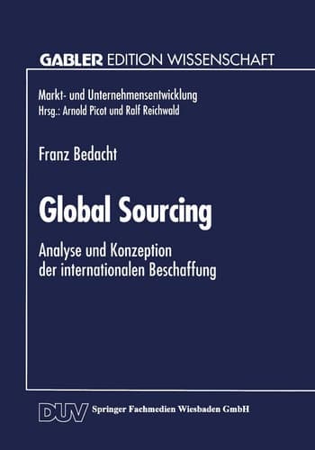 Global Sourcing Analyse und Konzeption der internationalen Beschaffung
