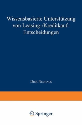 Wissensbasierte Unterstützung von Leasing-/Kreditkauf-Entscheidungen