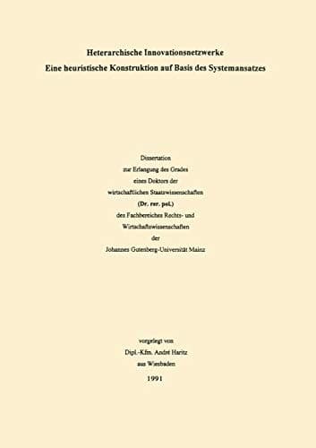 Innovationsnetzwerke Ein systemorientierter Ansatz