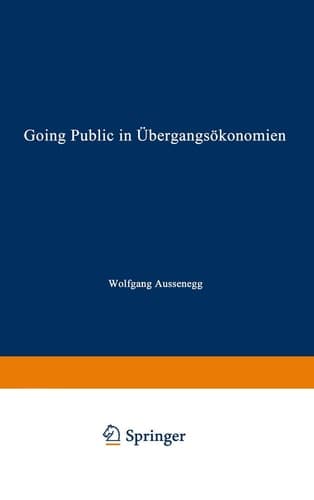 Going Public in Übergangsökonomien: Das Preisverhalten von Initial Public Offerings in Polen (Gabler Edition Wissenschaft) (German Edition)