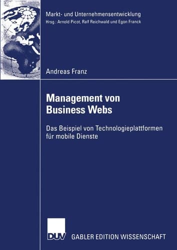 Management von Business Webs Das Beispiel von Technologieplattformen für mobile Dienste