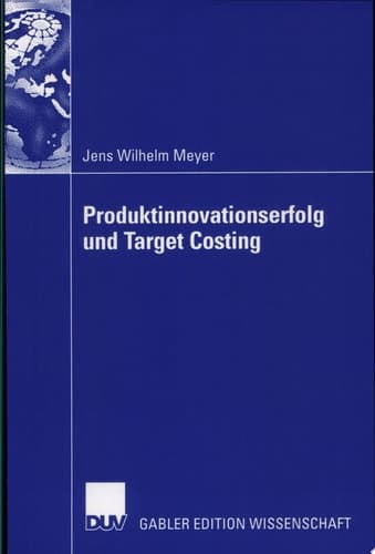 Produktinnovationserfolg Und Target Costing