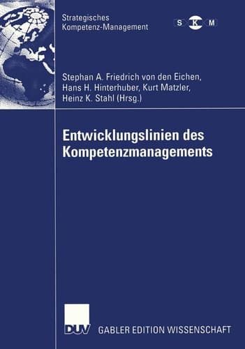 Entwicklungslinien des Kompetenzmanagements