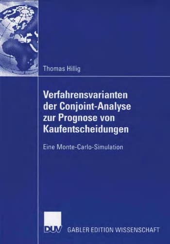 Hillig, Conjoint-Analyse