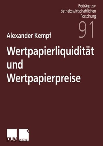 Wertpapierliquidität und Wertpapierpreise