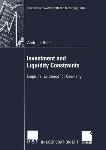 Investment and Liquidity Constraints Empirical Evidence for Germany