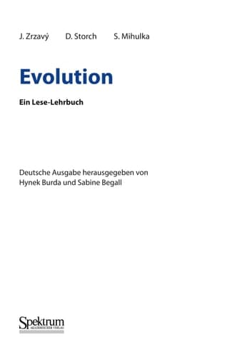Evolution Ein Lese-Lehrbuch