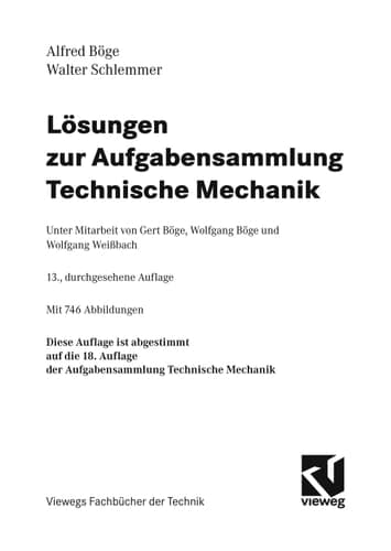 Lösungen zur Aufgabensammlung technische Mechanik