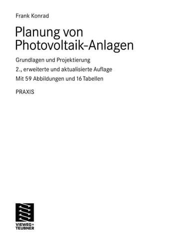 Planung von Photovoltaik-Anlagen Grundlagen und Projektierung