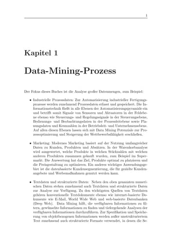 Data Mining Methoden und Algorithmen intelligenter Datenanalyse