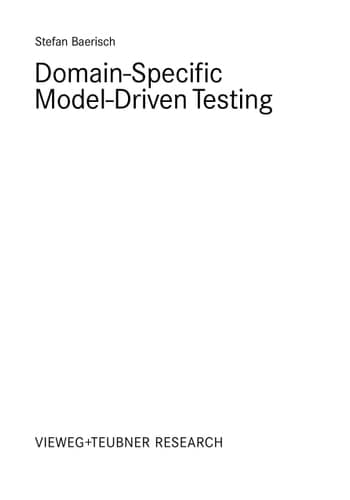 Domain-Specific Model-Driven Testing