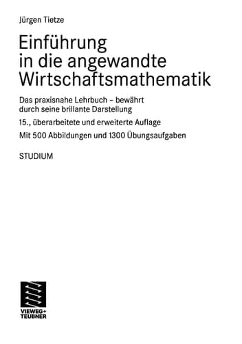 Einführung in die angewandte Wirtschaftsmathematik