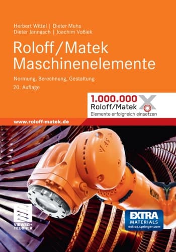 Roloff/Matek Maschinenelemente Normung, Berechnung, Gestaltung - Lehrbuch und Tabellenbuch