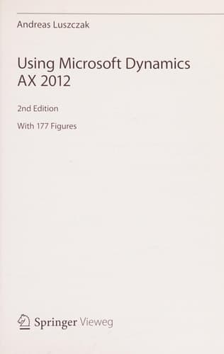 Using Microsoft Dynamics AX 2012