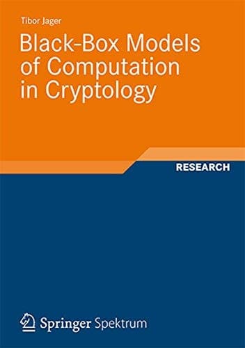 Black-Box Models of Computation in Cryptology