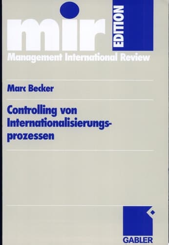 Controlling von Internationalisierungsprozessen