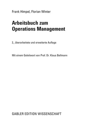 Arbeitsbuch zum Operations Management