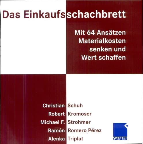 Das Einkaufsschachbrett Mit 64 Ansätzen Materialkosten senken und Wert schaffen