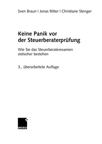 Keine Panik vor der Steuerberaterprüfung wie Sie das Steuerberaterexamen zielsicher bestehen