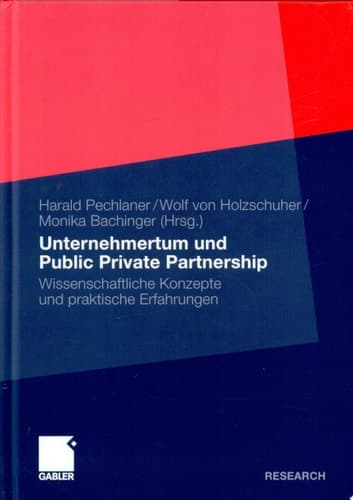 Unternehmertum und Public Private Partnership Wissenschaftliche Konzepte und praktische Erfahrungen